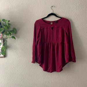 TORRID Plum Full Sleeve Light Top Size 0X